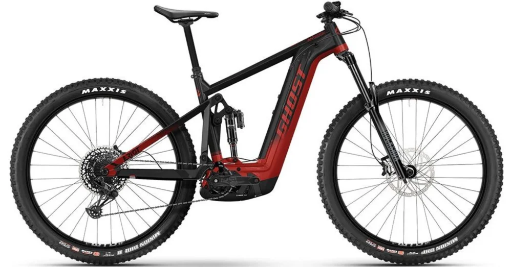 Szuper akció GHOST E-RIOT AM AL 160/160 ESSENTIAL B750 BLACK/RED 2024 FÉRFI ELEKTROMOS ÖSSZTELESZKÓPOS ENDURO MTB KERÉKPÁR