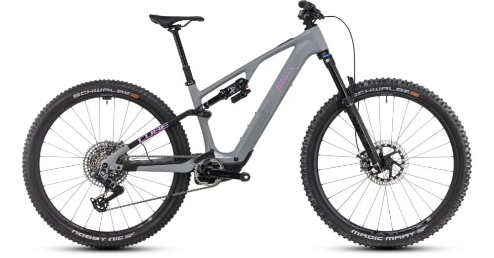 Azonnali szállítás CUBE AMS HYBRID ONE44 C:68X TM 400X 29 SWAMPGREY´N´PURPLEREFLEX - 2025 - ÖSSZTELESZKÓPOS MTB ELEKTROMOS KERÉKPÁR - XL