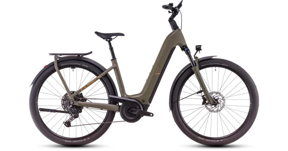 CUBE KATHMANDU HYBRID PRO 800 DUSTYOLIVE´N´GOLD - 2025 - TREKKING ELEKTROMOS KERÉKPÁR - EASY ENTRY 46 CM Vedd meg most