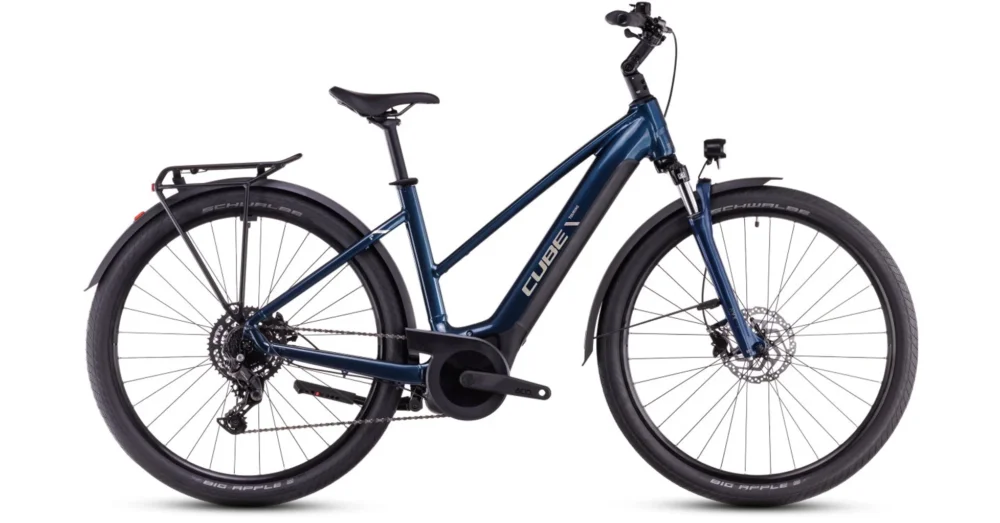 Kiárusítás CUBE TOURING HYBRID ONE 625 DEEPSEA´N´CHROME - 2025 - TREKKING ELEKTROMOS KERÉKPÁR - TRAPEZE 46 CM