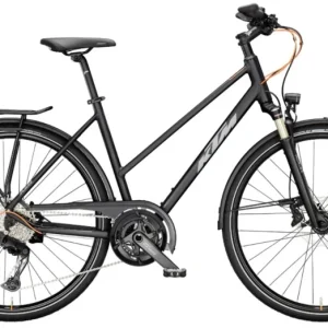 KTM LIFE 1964 TRAPÉZ BLACK MATT (GREY+ORANGE) 2024 NŐI TREKKING KERÉKPÁR Különleges ajánlat