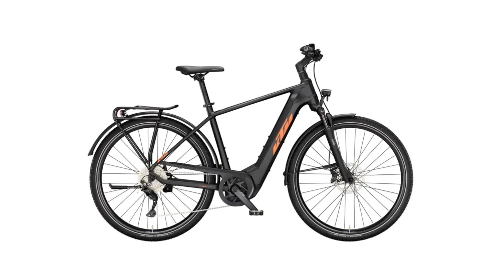 KTM MACINA SPORT CX750 LTD64 BLACK MATT(ORANGE+WHITE) 2024 FÉRFI ELEKTROMOS TREKKING KERÉKPÁR Különleges ajánlat