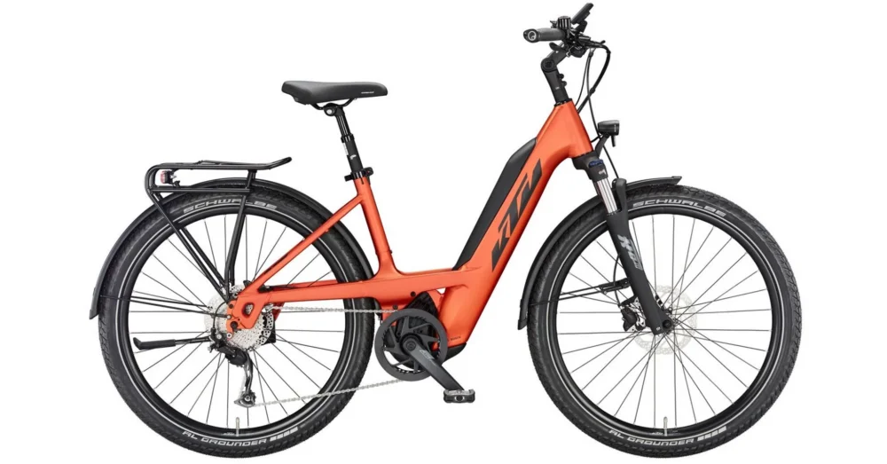Újdonság KTM MACINA GRAN 610 PTS BURNT ORANGE MATT 2023 UNISEX ELEKTROMOS TREKKING KERÉKPÁR