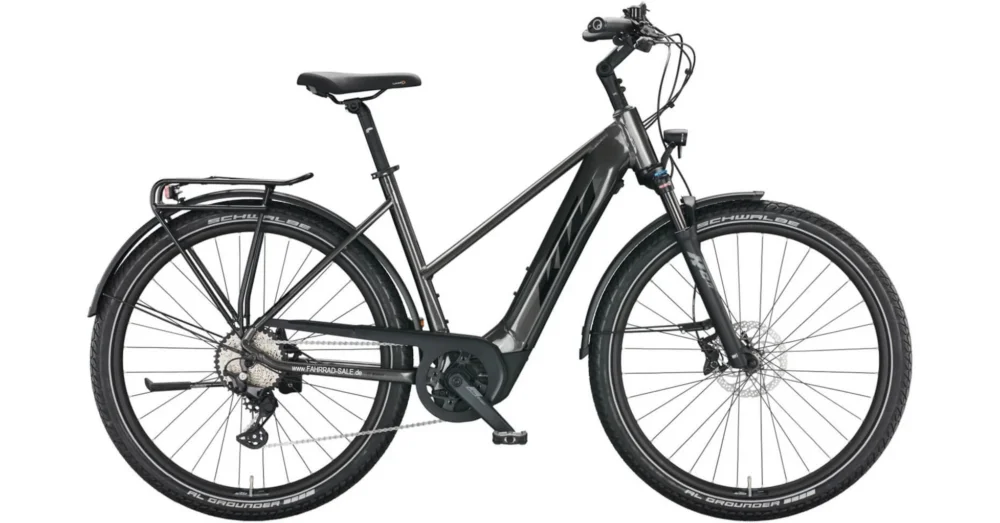 KTM MACINA GRAN 620 MACHINE GREY (BLACK+ORANGE) TRAPÉZ 2022 NŐI ELEKTROMOS TREKKING KERÉKPÁR Gyors kiszállítás