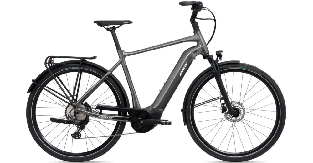 Ingyenes szállítás GIANT DAILYTOUR E+2 GTS Space Grey 2022 FÉRFI ELEKTROMOS TREKKING KERÉKPÁR