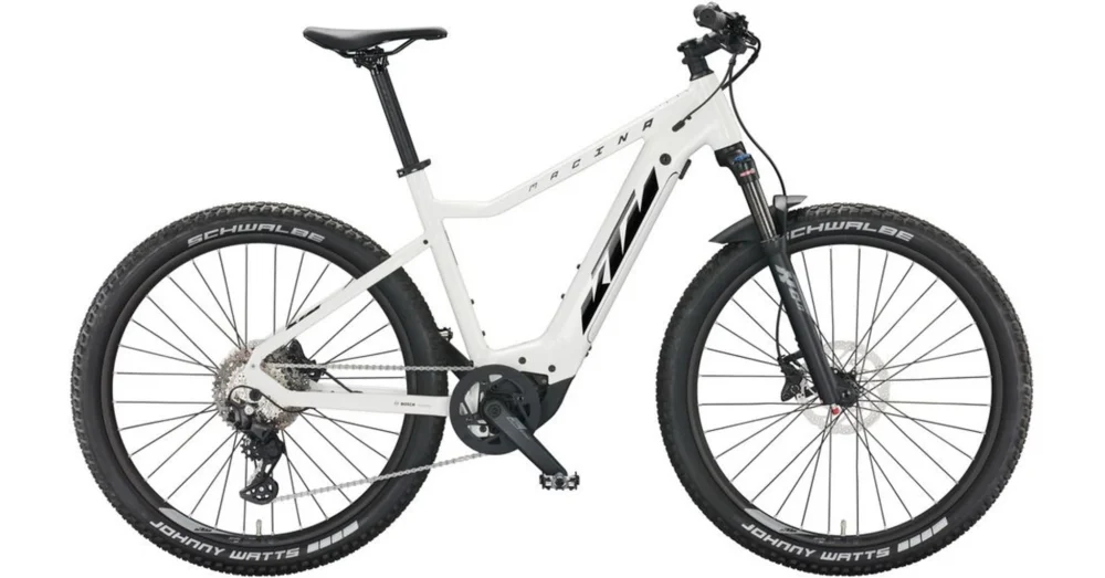 Vásárlói kedvenc KTM MACINA RACE 571 METALLIC WHITE (BLACK+ORANGE) FÉRFI ELEKTROMOS MTB KERÉKPÁR 2022
