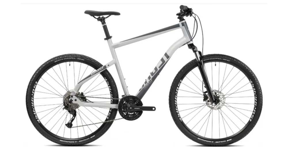 GHOST SQUARE CROSS GREY/GREY 2024 FÉRFI CROSS TREKKING KERÉKPÁR Biztonságos fizetés