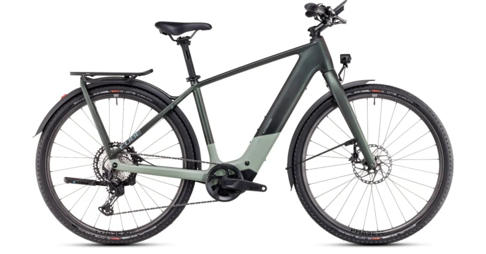 Exkluzív ajánlat CUBE KATHMANDU HYBRID C:62 SLT 400X STELLAR´N´ORIGANOGREEN - 2025 - TREKKING ELEKTROMOS KERÉKPÁR - 50 CM