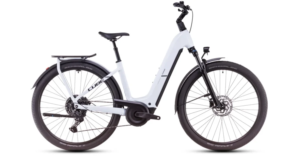 CUBE KATHMANDU HYBRID ONE 800 POLARWHITE´N´BLACK - 2025 - TREKKING ELEKTROMOS KERÉKPÁR - EASY ENTRY 54 CM Népszerű