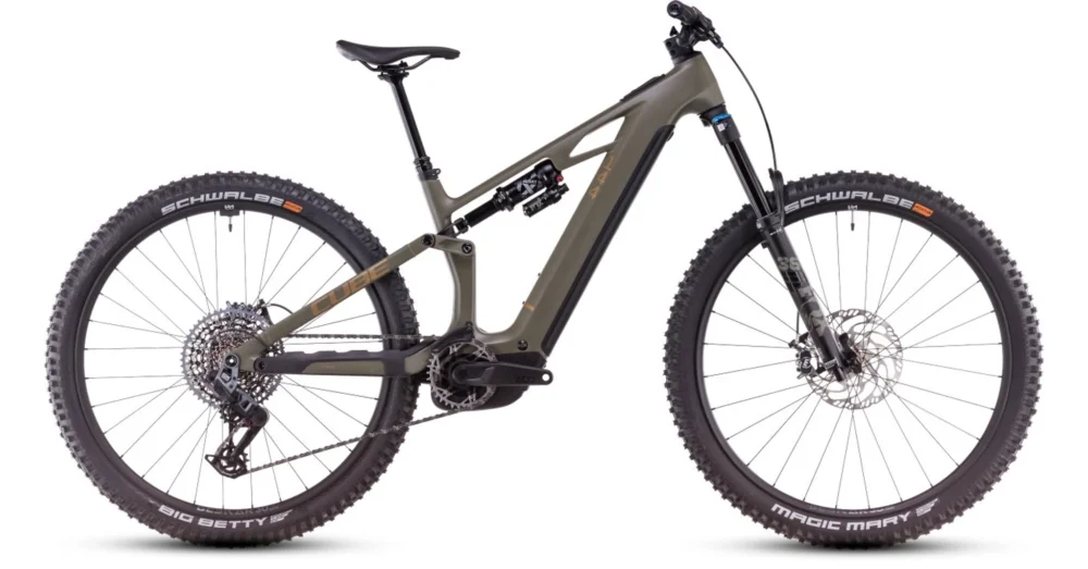 Kedvezményes ár CUBE STEREO HYBRID ONE44 HPC 800 TM DUSTYOLIVE´N´GOLD - 2025 - ÖSSZTELESZKÓPOS MTB ELEKTROMOS KERÉKPÁR - XL - 29"
