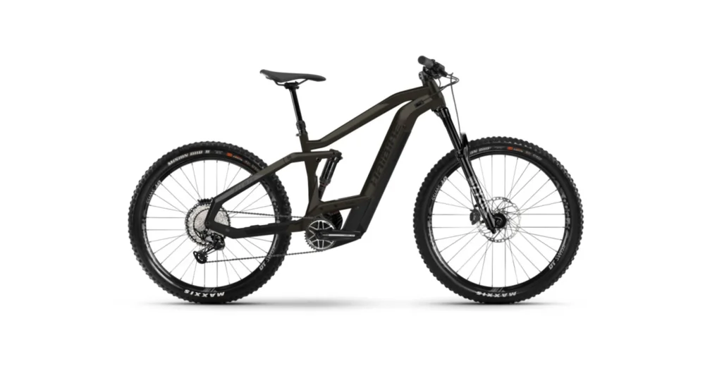 Vedd meg online HAIBIKE ALLMTN 5 BLACK/TITAN ELEKTROMOS ÖSSZTELESZKÓPOS ENDURO KERÉKPÁR