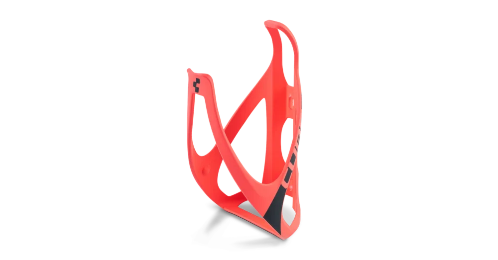 Alacsony ár CUBE Bottle Cage HPP Kerékpár Kulacstartó - matt coral´n´black színben