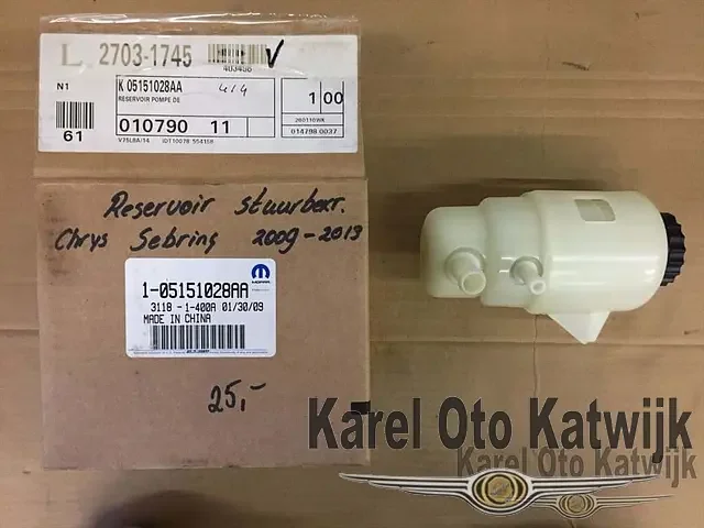 Reservoir Stuurbekrachtiging Chrysler Sebring 2009-2013 Expressz szállítás