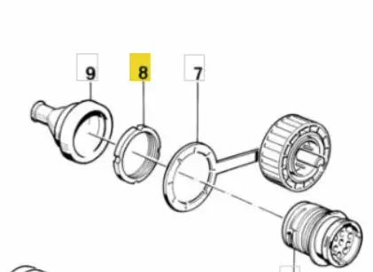 Schroefring voor diagnose stekker motorruimte BMW 3 / 5 / 6 / 7 Z3 serie E30 E36 E34 E39 E32 E38 12521711219 1711219 Olcsóbb