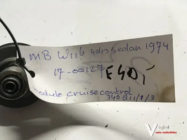 Rendeld meg most Mercedes W116 1974 Wagennr 1600127 Cruise control module 340 811 / 1 / 3