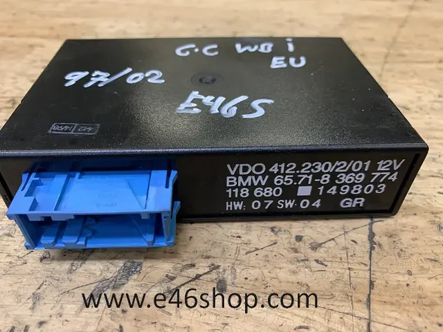 Kedvezményes ár BMW E46 CRUISE CONTROLE MODULE OE 8369774