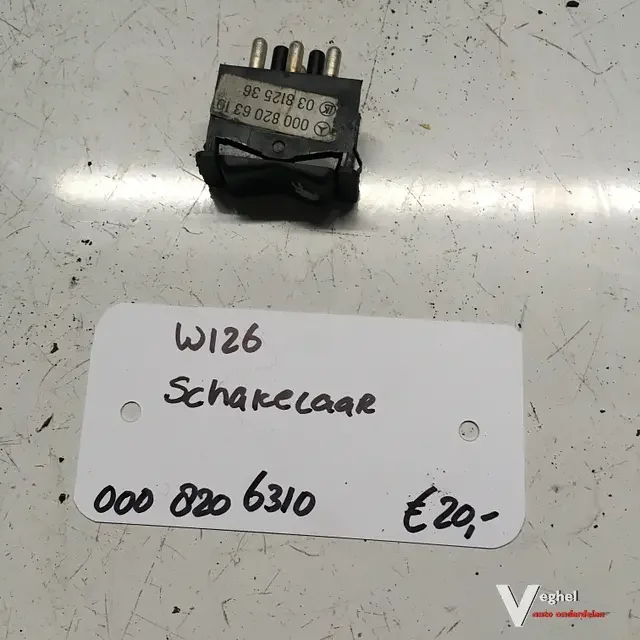 Gyors kiszállítás Mercedes W126Schuifdakschakelaar000 820 6310