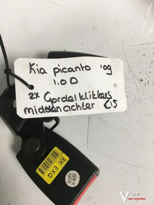 Kia Picanto 2009 5 drs Gordelklikker midden 2 stuks Újdonság
