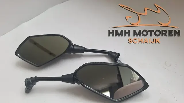 Csak ma Imitatie spiegel set M10 aansluiting Kawasaki Z800 Z750 zwart Carbonlook