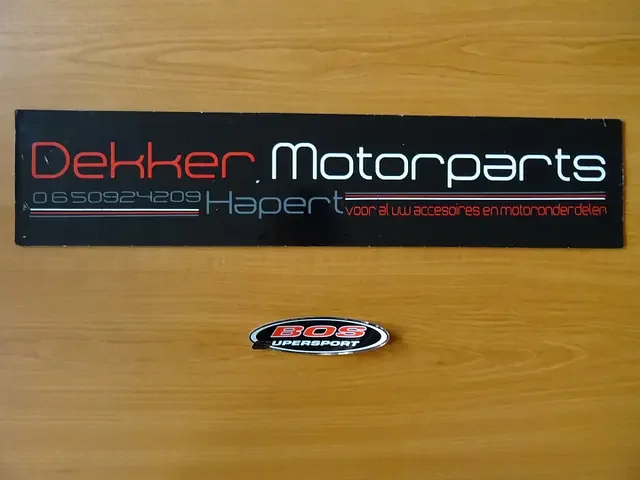 Biztonságos fizetés Bos Exhausts Uitlaat / Demper Sticker # Bos Supersport #