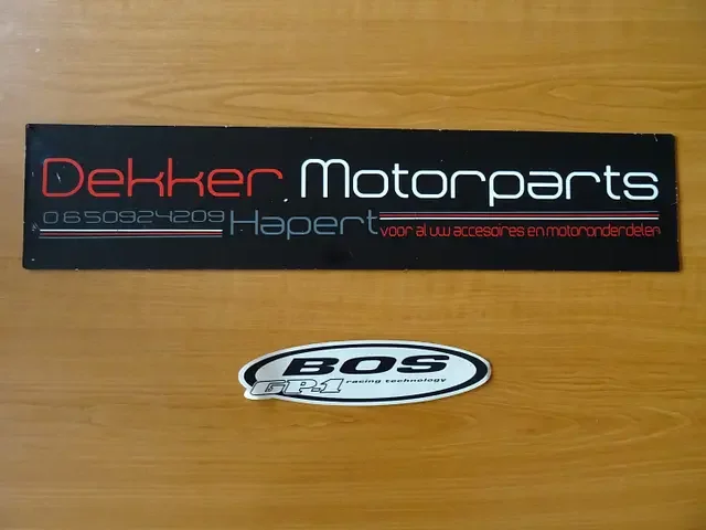 Árcsökkenés Bos Exhausts Uitlaat / Demper Sticker # Bos GP-1 Racing Technology #