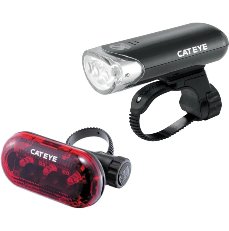 Biztonságos fizetés Cateye Fekete - Piros Cateye HL EL-135 + TL LD-130 lámpa szett 2025