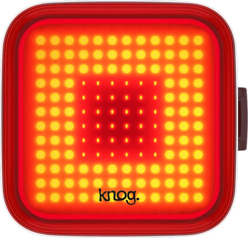 Utolsó esély Knog Fekete - Piros Knog Blinder Square hátsó lámpa 2025