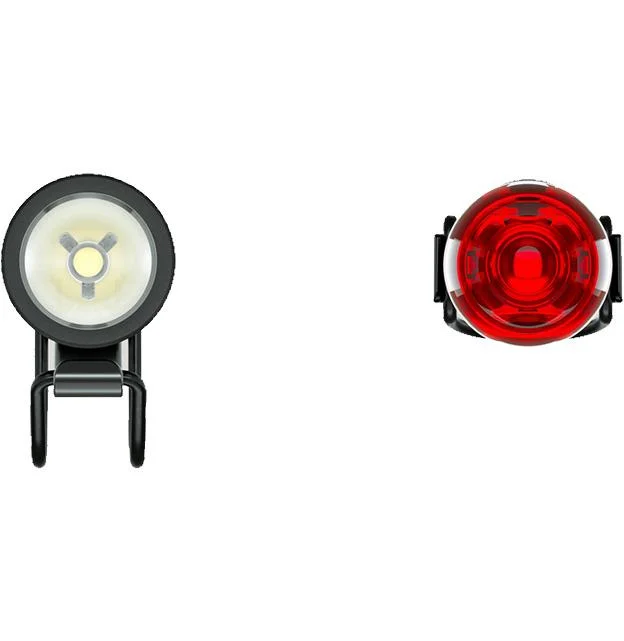 Szezonális akció Knog Fekete Knog Plug Twinpack első+hátsó lámpa szett