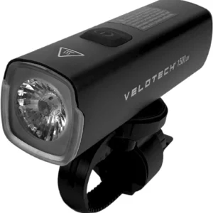 Velotech Fekete Velotech 1500L USB első lámpa 2026 Gyors kiszállítás