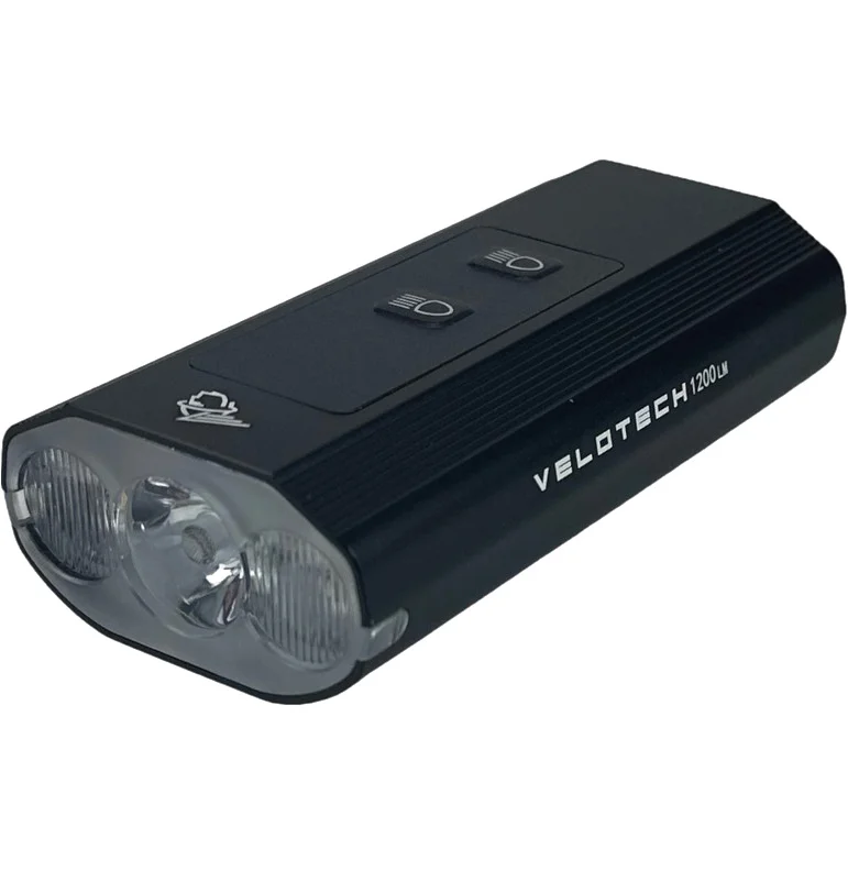 Velotech Velotech Pro 1200L USB első lámpa 2023 Vásárlói kedvenc