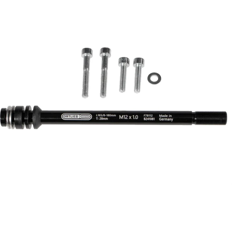 Gyors kiszállítás Ortlieb Fekete Ortlieb Thru Axle M6 1mm adapter 2025