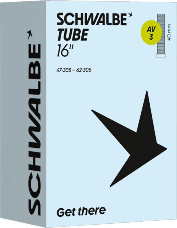 Schwalbe Fekete Schwalbe 16*1.75-2.4 (305-40/62) AV3 115g auto szelepes belső gumi 2026 Árcsökkenés