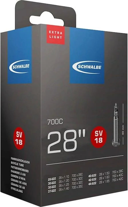 Schwalbe Schwalbe 28*28-44 (622/630-22/24) SV18 belső gumi Biztonságos fizetés