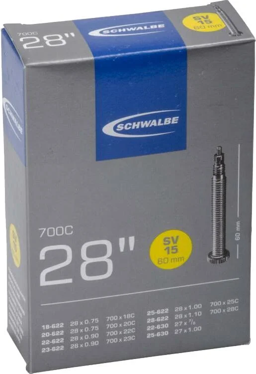 Szezonális akció Schwalbe Schwalbe 28*3/4 -1 1/4 (622-630-18/28) SVL15 belső gumi