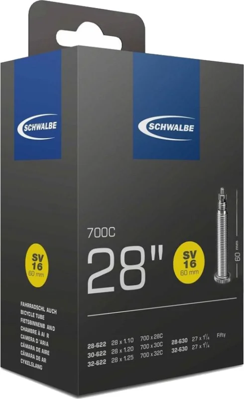 Schwalbe Schwalbe SV16 28*28/32-622/630 60mm presta gumibelső 2024 Szezonális akció