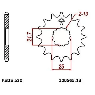 Vedd meg most Lánckerék első JTF565SC 520 13 fogas