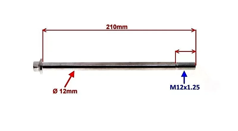 Tengely 210mm Biztonságos fizetés
