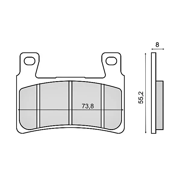 Alacsony ár Fékbetét Honda CBR F RMS 2910