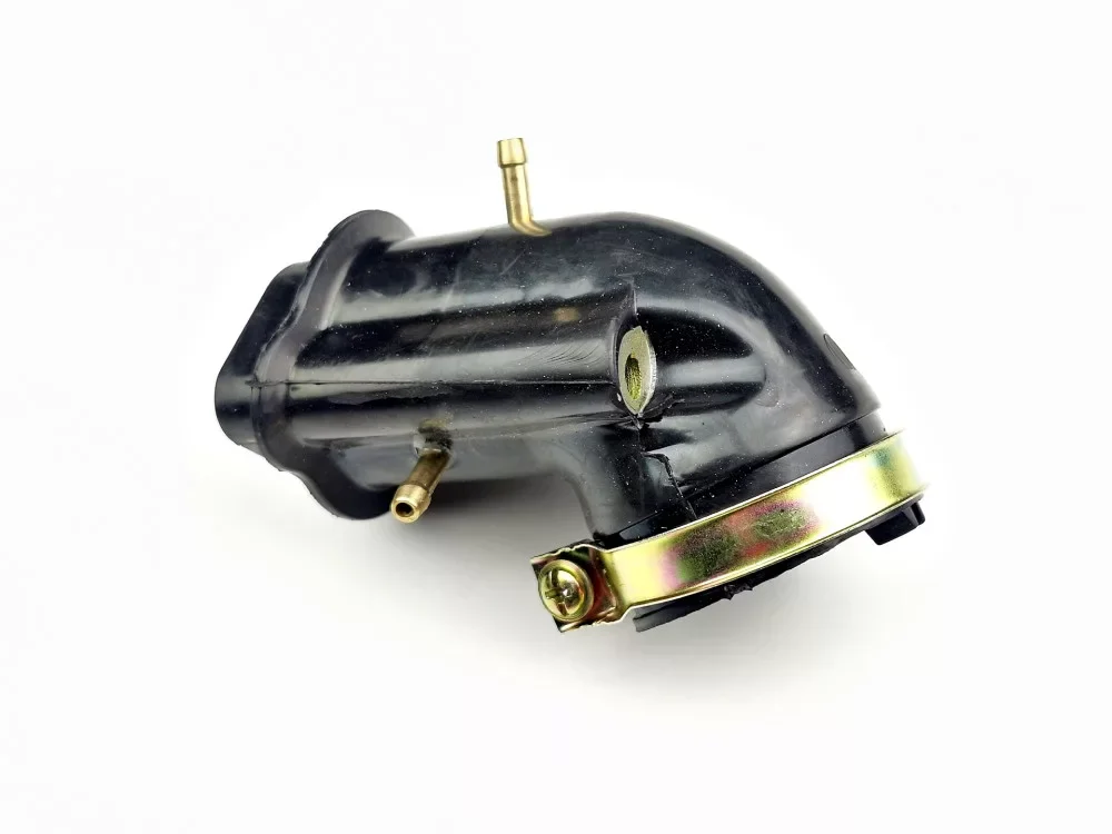 Szívócsonk GY6 4T 125ccm (hosszú) 2 csatlakozós, 4 ütemű kínai robogóhoz Csak ma