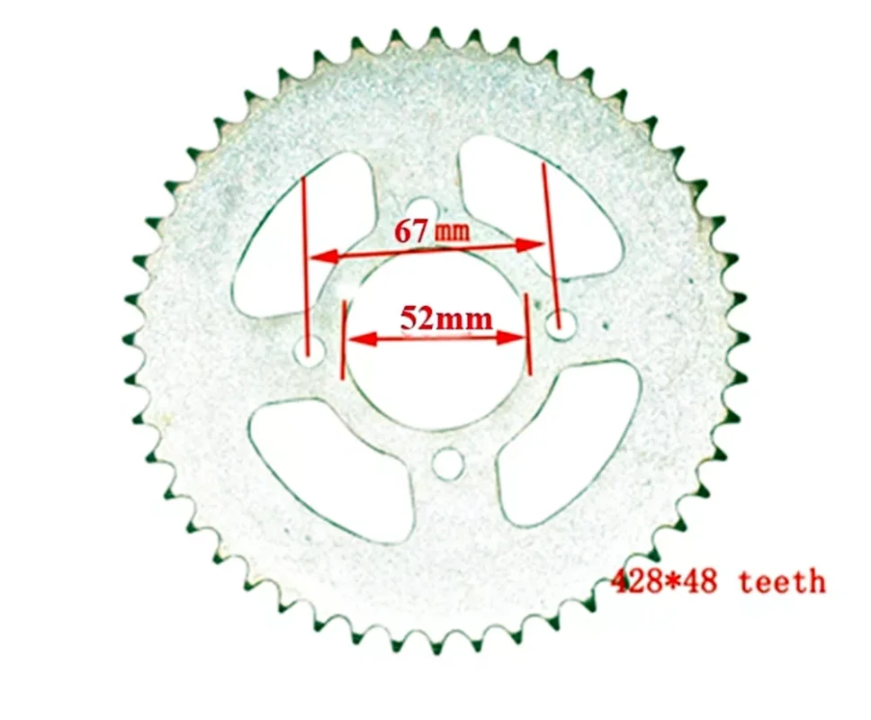 Lánckerék hátsó 428 48 fogas 7mm Dirt Bike Vásárlói kedvenc