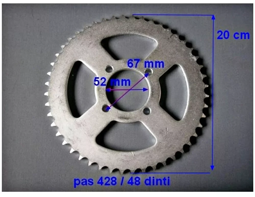 Korlátozott ajánlat Lánckerék hátsó 428 48 fogas Dirt Bike