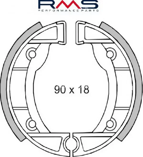 Fékpofa 90x18 APRILIA / PIAGGIO CIAO / SI RMS 0190 Olcsó