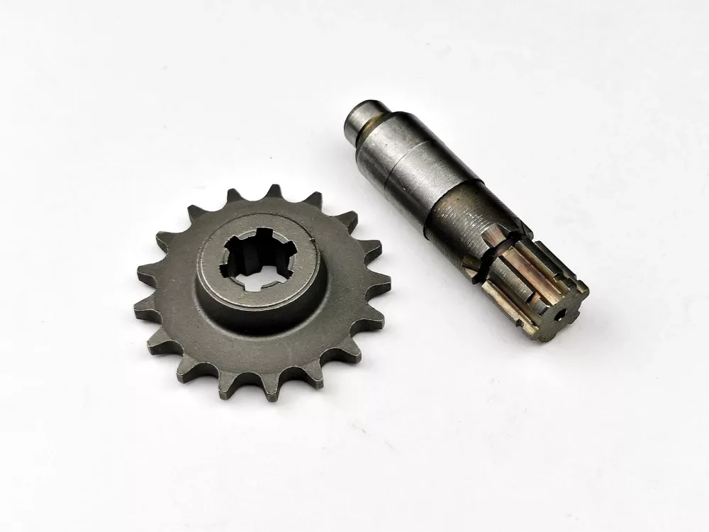 Exkluzív ajánlat Lánckerék első + tengely Pocket Bike 17 fogas 35H