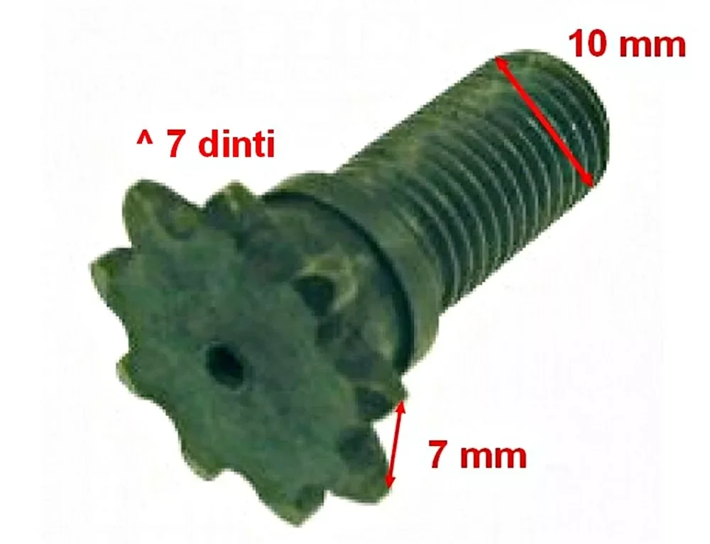 Legkelendőbb Lánckerék első 7 fogas (vékony láchoz) 10mm-es Pocket Bike