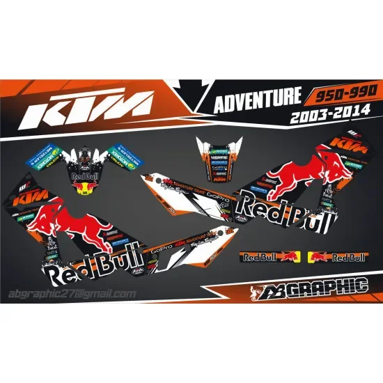 Ajánlat ABGRAPHIC Matrica Idomszettre KTM ADVENTURE 950-990 2003-2014 50224000