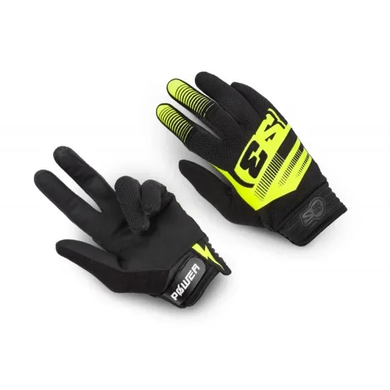 Olcsó S3 Kesztyűk POWER (FEKETE * FLUO SÁRGA * PIROS) (S-2XL) Y-02X-X