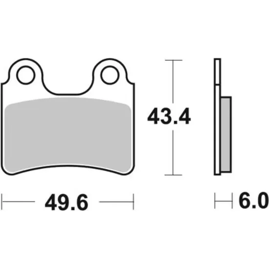 BRAKING Street/Scooter/Off-Road/ATV Félig-Fémes Fékbetétek - 1043286 831SM1 FR: 40000092 Expressz kézbesítés