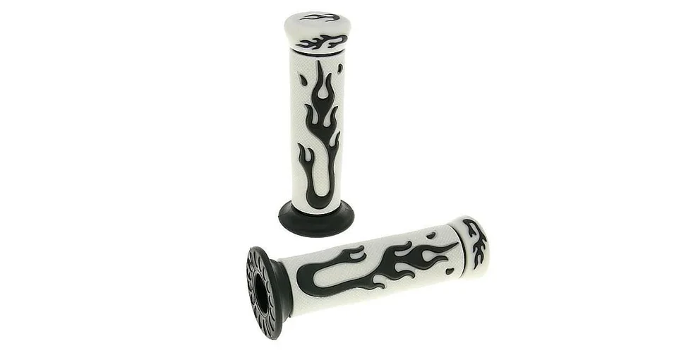 Gyors kiszállítás Markolat pár Flame fehér, fekete TNT tuning