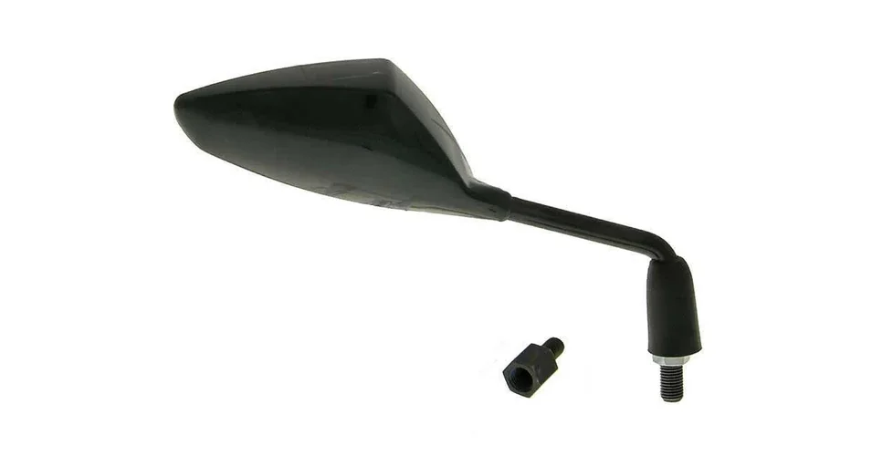 Azonnali szállítás Tükör jobb sportos M8/M10 háromszög fekete univerzális V-parts