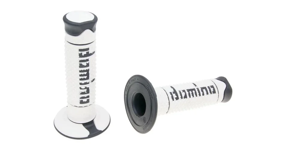 Szuper ajánlat Markolat pár fekete-fehér off-road Domino A260
